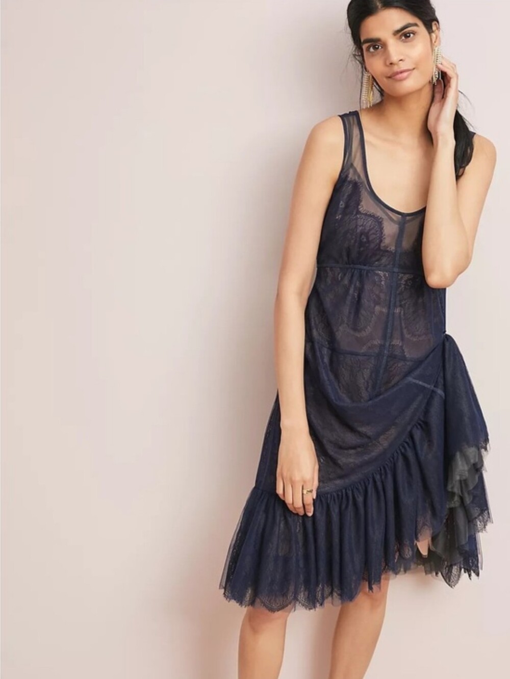 Anthropologie Byron Lars Garden Party Embroidered Dress 4 NWT 💠 - Picture 2 of 16